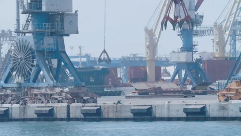 Port from sea Stock Footage 118596067