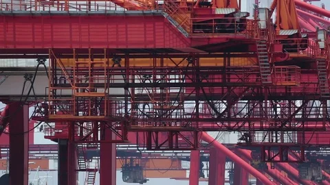 Port of Shanghai container zone, timelapse Stock-Footage 71105204
