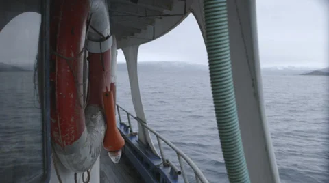 Port side of ship Stock Footage 37790612
