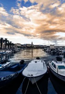 Port of Split in Croatia Stock Photos