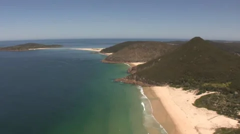 Port Stephens Beach Stock Footage 3795715