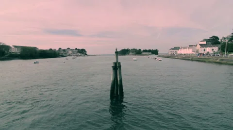 Port at sunset Stock Footage 43659532