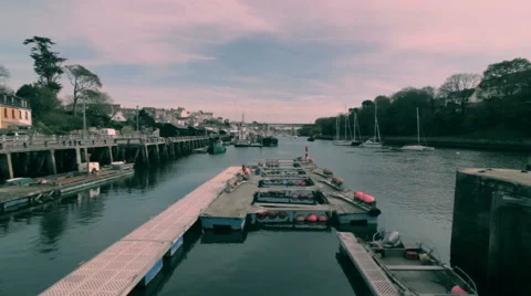 Port at sunset Stock-Footage 43659707
