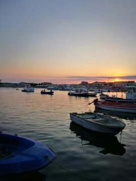 Port Sunset Stock Photos
