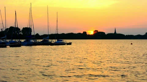 Port in time-lapse Stock Footage 25785764