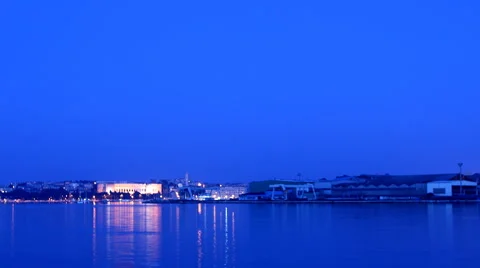 Port twilight Video stock 883684