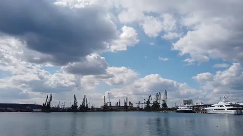 Port Varna timelapse Stock Footage 151992231