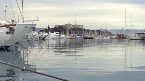 Port Vauban, Antibes Stock Footage 45596205