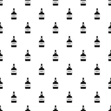 Port wine pattern seamless Illustrazione stock
