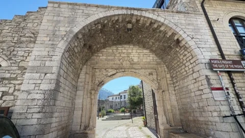 Porta e Pashait Berat Albania - Static Daytime View Stock Footage 346402455