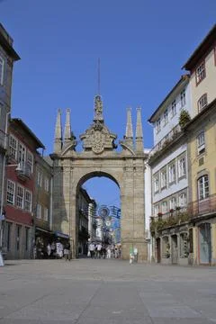 Porta Nova Arch Stock Photos
