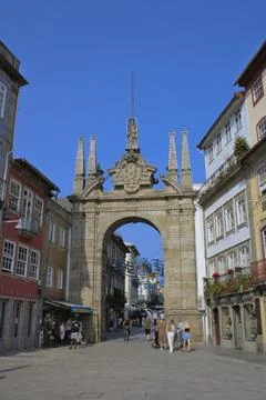 Porta Nova Arch Stock Photos