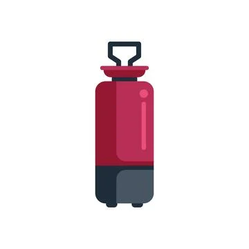 Portable air conditioner cooling system with handle icon Illustration