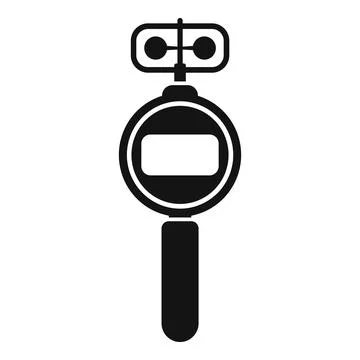 Portable anemometer measuring wind speed icon Illustrazione stock