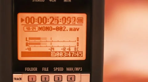 Portable Audio Recorder Device 1 Stock Footage 47465927