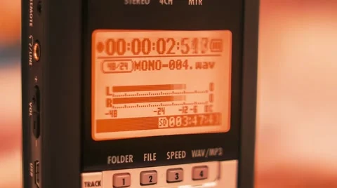 Portable Audio Recorder Device 2 Stock Footage 47465930