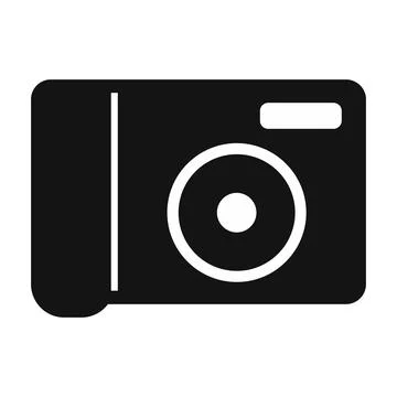 Portable camera simple icon Stock Illustration