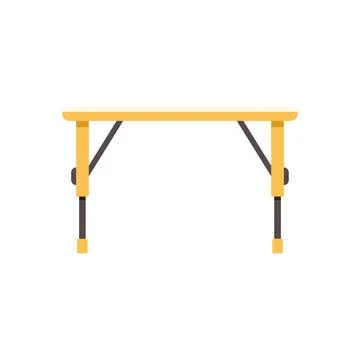 Portable camping picnic table folding design Stock Illustration