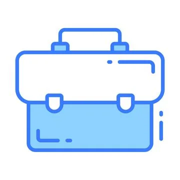 Portable case for holding documents, portfolio bag Stock-Illustration