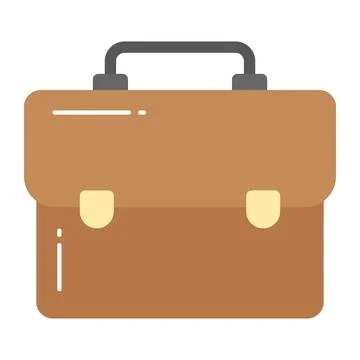 Portable case for holding documents, portfolio bag Stock-Illustration