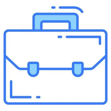 Portable case for holding documents, portfolio bag Stock-Illustration