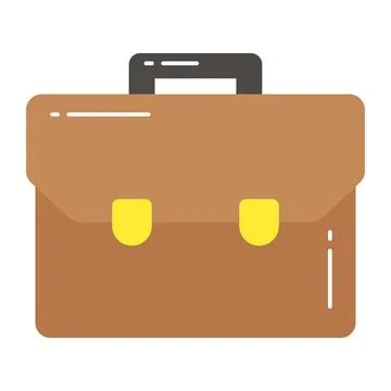 Portable case for holding documents, portfolio bag Stock-Illustration