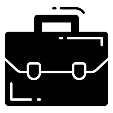 Portable case for holding documents, portfolio bag Stock-Illustration