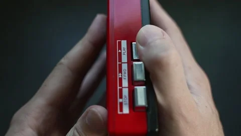 Portable Cassette Player Stock Footage 314722020