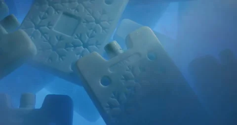 Portable cold accumulators Stock Footage 312475516