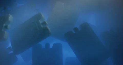 Portable cold accumulators Video stock 312475523