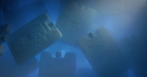 Portable cold accumulators Video stock 312475617