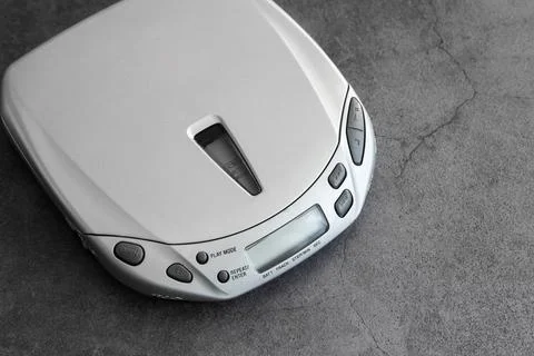 Portable compact disc player discman Stock Photos