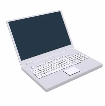 Portable computer for creativity Stock Illustration