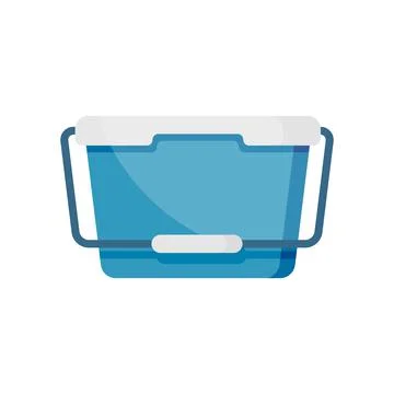 Portable cooler icon in flat style. Car refrigerator vector illustration on i Stock Illustration