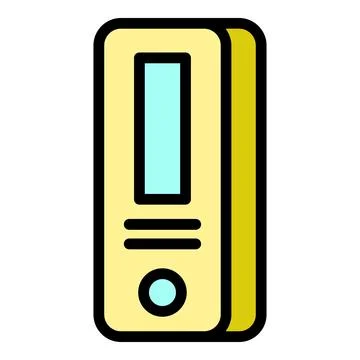 Portable covid test icon vector flat Illustrazione stock