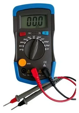 Portable Digital capacitance meter Stock Photos