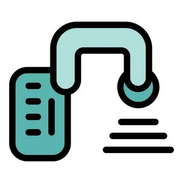 Portable document scanner processing business paperwork Stock Illustration