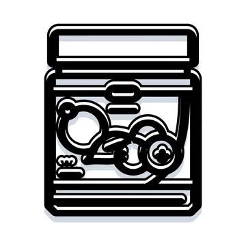 Portable electronic device with abstract interface elements Stock Illustration