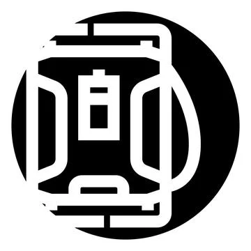 Portable electronic device battery charging indicator icon イラスト素材