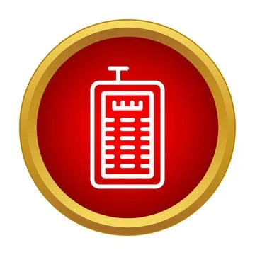 Portable electronic device transmitting signal with antenna icon Stock Illustration