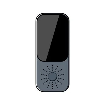 Portable electronic translator cartoon vector illustration 스톡 일러스트
