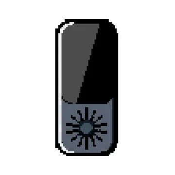 Portable electronic translator pixel art vector illustration Stock Illustration