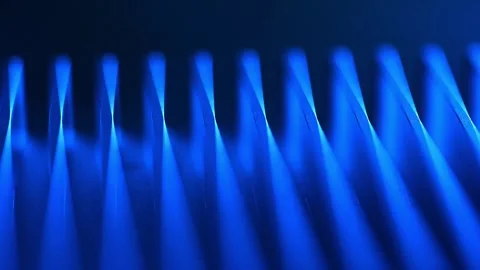 Portable External Hard Drive with Metallic Housing and Futuristic LED Lightin Stock Footage 344232276