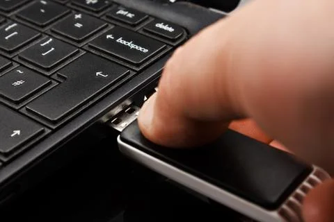 Portable flash usb memory stick Stock Photos