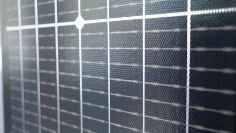 Portable folding solar panel. Close-up. Stock Footage 241324540