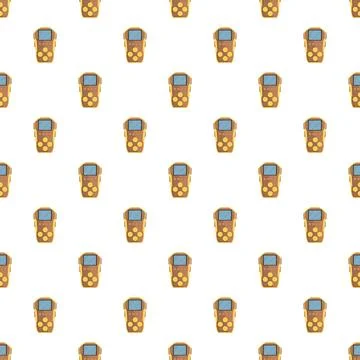 Portable game console devices communication repeating seamless pattern Stock Illustration