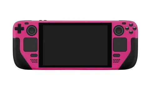 Portable game console in vector.A compact game console in vector. Illustrazione stock