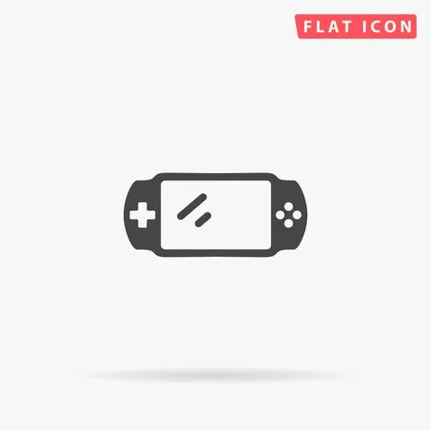 Portable Game flat vector icon Illustrazione stock