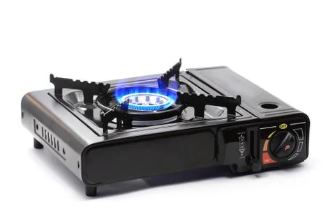 Portable gas range Stock Photos