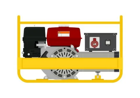 Portable generator. Stock Illustration